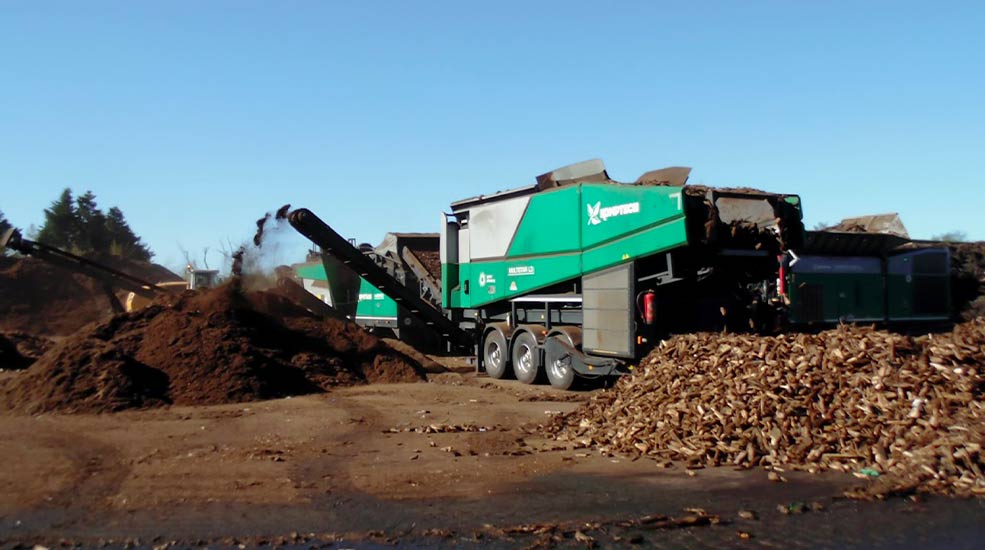 Location crible professionnel pour compost, déchets vert et bois